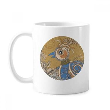 Imagem de Flor Golden Faisant Ukiyo-e Leaves Caneca Cerâmica Café Porcelana Utensílios de Mesa
