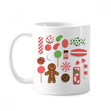 Imagem de Caneca de cerâmica com estampa de presente de infância Merry Christmas xícara de porcelana de café