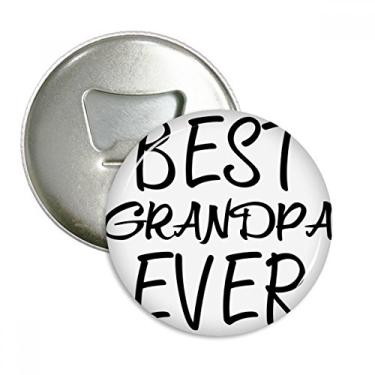 Imagem de Emblema multifuncional com emblema de ímã de geladeira Best Grandpa Ever