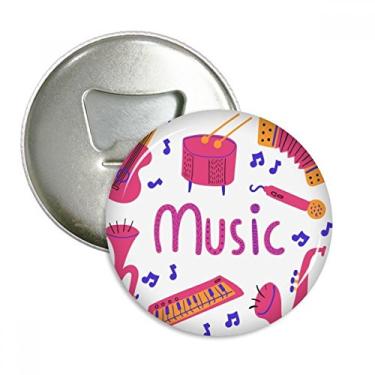 Imagem de Trombone Guitarra Instrumento Musical Padrão Abridor de Garrafas Ímã de Geladeira Emblema Multifuncional