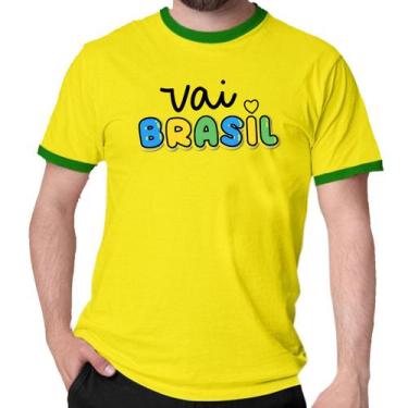 Imagem de Camiseta Vai Brasil Camisa Copa Hexa Verde Amarelo - Mago Das Camisas