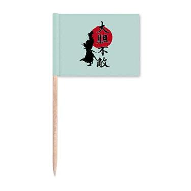 Imagem de Personagem Courage Xiake Japão palito de dente bandeiras marcadoras decoração de festa