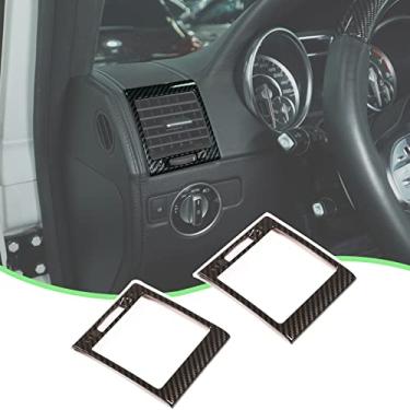 Imagem de PIUGILH Adesivos de decoração de saída de ar do painel lateral para Mercedes Benz G Class AMG Wagon Cross Country SUV W463 2004-2018, estrutura de ventilação do console central lateral