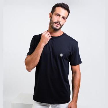 Imagem de Camiseta Básica Pima Preta/Prata - Cado Wear