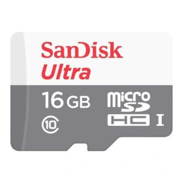 Imagem de Cartão Micro Sd Sandisk 16Gb Ultra Sdsquns-016G-Gn3ma