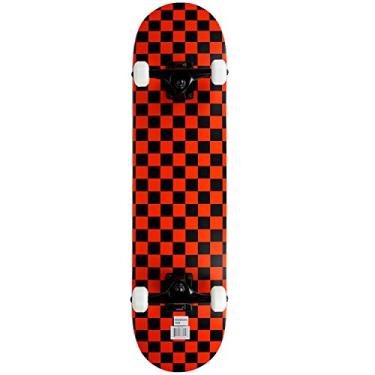 Imagem de Krown Skate Rookie Checker, preto/vermelho, 19,7 cm
