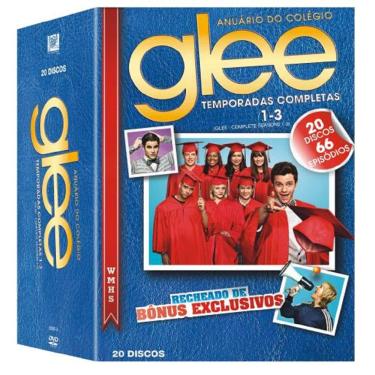Imagem de Box Glee - Anuário do Colégio - Temporadas Completas 1 a 3 - 20 DVDs