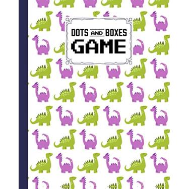Imagem de Dots And Boxes Game: dinosaur Cover Dots & Boxes Activity Book - 120 Pages!, Dots and Boxes Game Notebook - Short or Long Games - Play with Friends - Classic Pen & Paper Games (8.5 x 11 inches)