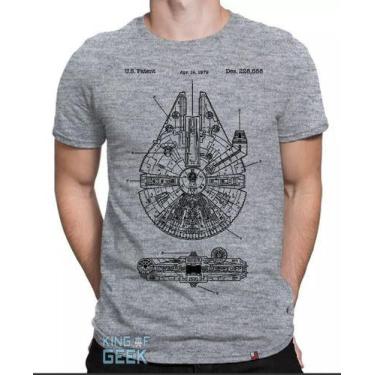 Imagem de Camiseta Star Wars Millennium Falcon Chewbacca Han Solo Geek - King Of