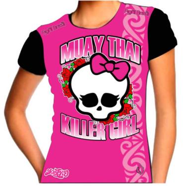 Imagem de Camiseta Muay Thai Killer Girl II - Baby Look - Fb-2046 - M