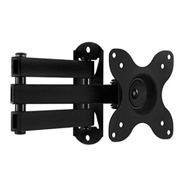 Imagem de (Small Articulating) - Mount-It TV Wall Mount, Universal Fit for 19, 20, 24, 27, 32, 34, 37 and 100cm TVs and Computer Monitors, Full Motion Tilt and Swivel 14" Extension Arm, VESA 75, 100 Compatible