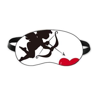 Imagem de Cupido Angel Red Heart Pattern Sleep Eye Shield Soft Night Vlindfold Shade Cover