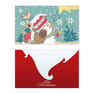 Imagem de Boneco de neve de Natal, floco de neve, festival de cachorro, feriado, feriado, cartão de felicitações, mensagem de Natal