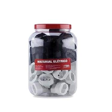 Imagem de POTE C/ 40 PCS DO PINO ADAP ANT P/NOVA PT E BR Force Line, Preto e Branco