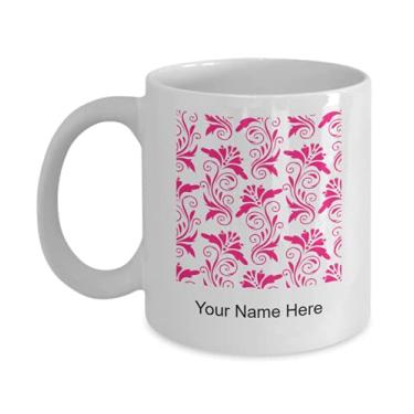 Imagem de Caneca com estampa personalizada - Caneca de café padrão - Ideia de presente padrão - Caneca com padrão personalizado - Caneca de café de 325 ml