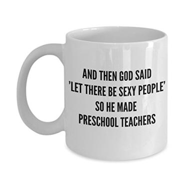 Imagem de SpreadPassion Caneca de café, ideia de presente exclusiva para professores de pré-escola