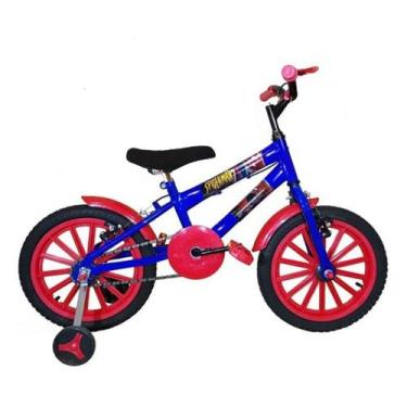 Imagem de Bicicleta Infantil Bike Menino Aro 16 Homem Aranha Kit Vermelho - Wend