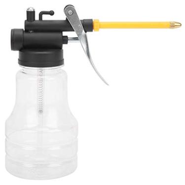 Imagem de Lata, bomba manual de óleo de alta pressão, capacidade de 236 ml (250 ml) pote de óleo para máquina para todas as necessidades de lubrificação, bicicletas e máquinas para casa (tubo curto)