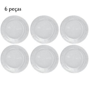 Imagem de Jogo De Pratos Em Vidro 6 Peças 22Cm Transparente Duralex