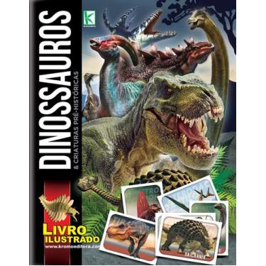 Imagem de Album De Figurinha Dinossauros + 5 Envelopes - Kromo