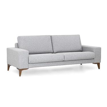 Imagem de Sofá 3 Lugares Herval Romeo, Linho Cinza, 229 cm