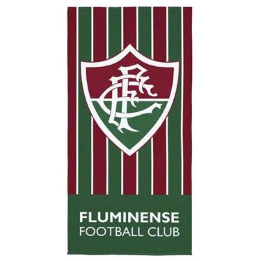 Imagem de Toalha Banho Lepper Aveludada Transfer Fluminense 70 cm x 1,40 m