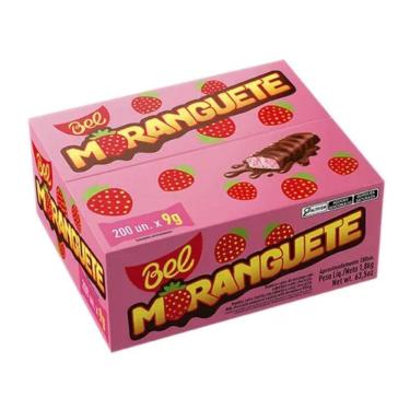 Imagem de Bombom Moranguete Bel 9g Caixa C/ 200Un - 1,8Kg