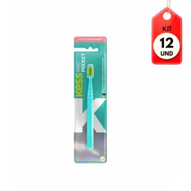 Imagem de Kit C/12 Kess Pro Escova Dental Pocket
