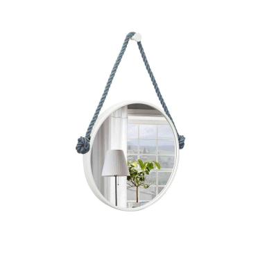 Imagem de Espelho Decorativo Adnet Alça Sisal 40 cm Redondo