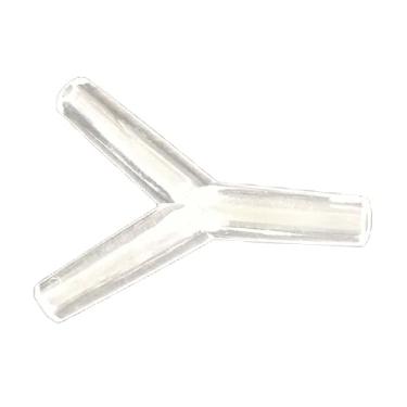 Imagem de ＫＬＫＣＭＳ Conector em formato de y para bomba de ar de aquário, conector de tubulação de ar, divisor de mangueira profissional de 3 vias de alto desempenho,