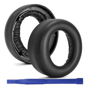 Imagem de PS5 Substituição Ear Pads Bastante Conforto Proteína Couro Headset Earpads Tampas de ouvido Cancelamento de ruído Almofadas Earmuff Repair Part para Sony Playstation 5 PS5 Pulse 3D Fone de ouvido sem fio (Preto)