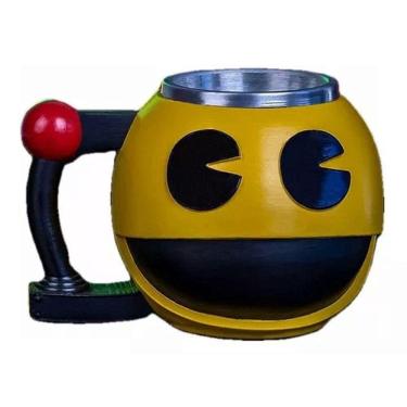 Imagem de Caneca 3D Pac Man Inox Resina Decorativa: FS