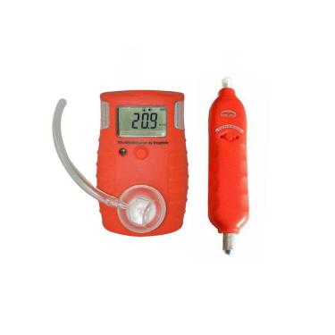 Imagem de Kit Detector Oxigênio O2 Escala 0 A 30% Vol Sensor Dg-4000 Portátil Espaço Confinado Bomba Gás 320 Ml/min Kbg-100