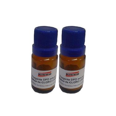 Imagem de Kit 2 Solução Reagente Dpd Sl-10 Determinação Cloro Livre Utilizada Clorímetro C-300 Instrutherm