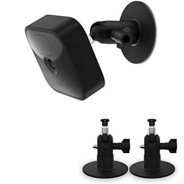 Imagem de Kit de montagem de parede sem parafuso da HOLACA para piscar ao ar livre XT2 Blink XT, fácil de instalar, sem necessidade de ferramentas, sem bagunça, sem perfuração, suporte adesivo forte, preto (pacote com 2)