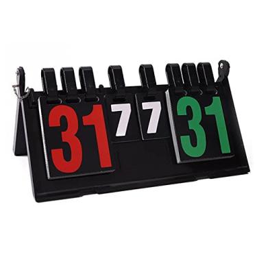 Imagem de Joyeee 6 - Placar de beisebol digital, tênis de pingue-pongue vôlei, placar de futebol para pontuação de tênis, jogo esportivo de placar interno e externo, vira até 31, preto