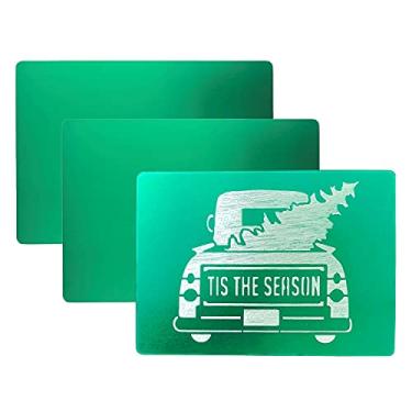 Imagem de Folhas de metal para gravação com o fabricante, Explore Air 2, Silhouette Cameo 4, Brother Scan and Cut Zoom Precision Engraving Tool Tip Engraving Gravador; Folhas de alumínio anodizado em branco para artesanato – Pacote com 3