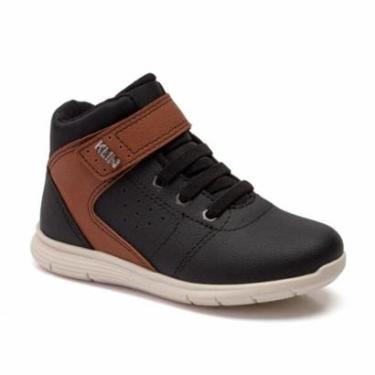 Imagem de Bota Infantil Klin Outfit Preto/Caramelo Conforto 210.022-Masculino