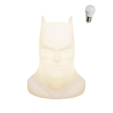 Imagem de Luminária Batman Busto Rosto 3D Warner Dc Com Lâmpada Led - Usare
