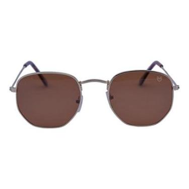Imagem de Óculos de Sol Polarizado Hexagonal Metal Mackage - Dimitri-Unissex