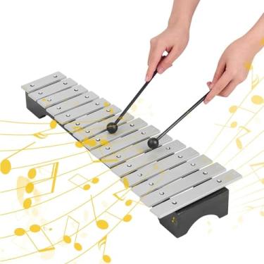 Imagem de Xilofone Alto de tamanho completo para adultos e crianças - instrumento de percussão com 15 notas, inclui 2 marretas e bolsa de transporte - perfeito para amantes de música!