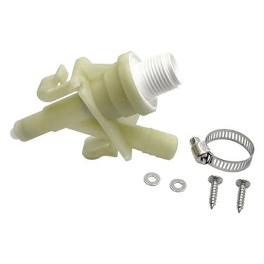 Imagem de Novo reparo de vaso sanitário de plástico durável para montagem de válvula de água RV Camper Trailer para 300 310 320 séries - para Sealand Pedal-flush Banheiros RV Marine Wc substituição para Dometic 385311641