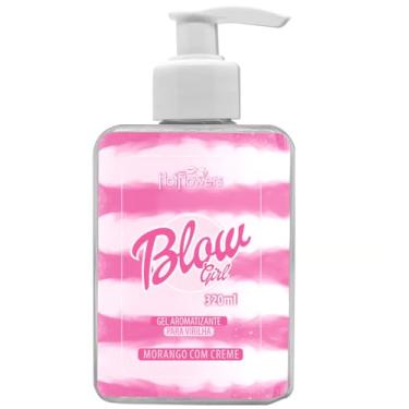 Imagem de Hot Flowers, Gel BLOW GIRL Creme Beijável Morango Pélvico Virilha 320ml