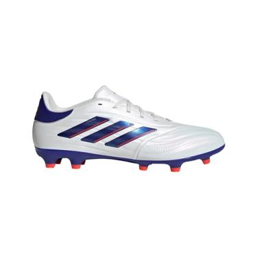 Imagem de adidas Tênis unissex adulto Copa Pure Ii League Bota de futebol firme, Branco/azul lúcido, vermelho solar, 9.5 Women/8.5 Men