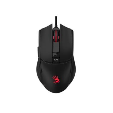 Imagem de Bloody Mouse para jogos L65 Max - Preto Pedra, Leve 78 gramas, Sensor BC3332-A, Animação RGB, Memória Integrada 4M