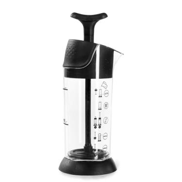 Imagem de Espumador de Leite Pressca – Cremeira Manual Para Leite Quente e Frio, Livre de BPA, Vai ao Micro-ondas, Alta Resistência, Café Cremoso em Segundos - Cor:Preto