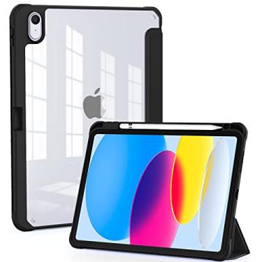 Imagem de OKP Capa para iPad 11ª geração de 11 polegadas (A16) 2025, para iPad de 10,9 polegadas 10,9 polegadas 10ª geração 2022, capa fina e leve para iPad 11/10 ª geração com suporte de três dobras, despertar