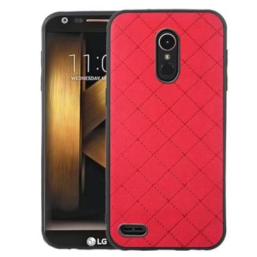 Imagem de ELISORLI Compatível com LG K20/K20 Plus/K20 V/Harmony/V5/K10 2017/Grace LTE Capa robusta fina antiderrapante de borracha TPU para celular LGK20 Capa LGK20Plus LGK20V K20V K 20 20K K20+ vermelha