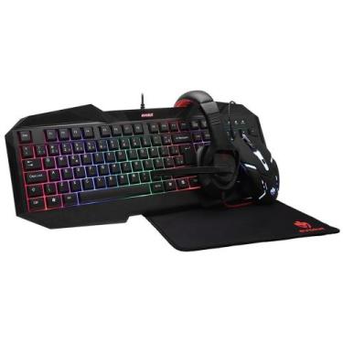 Imagem de Kit Gamer Evolut Starter - Teclado + Mouse + Mousepad + Headset - EG-5