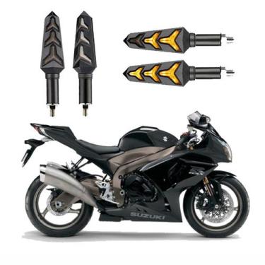 Imagem de KIT 4 Seta Sequencial Pisca de Led Universal Modelo P09S Estrela Moto 